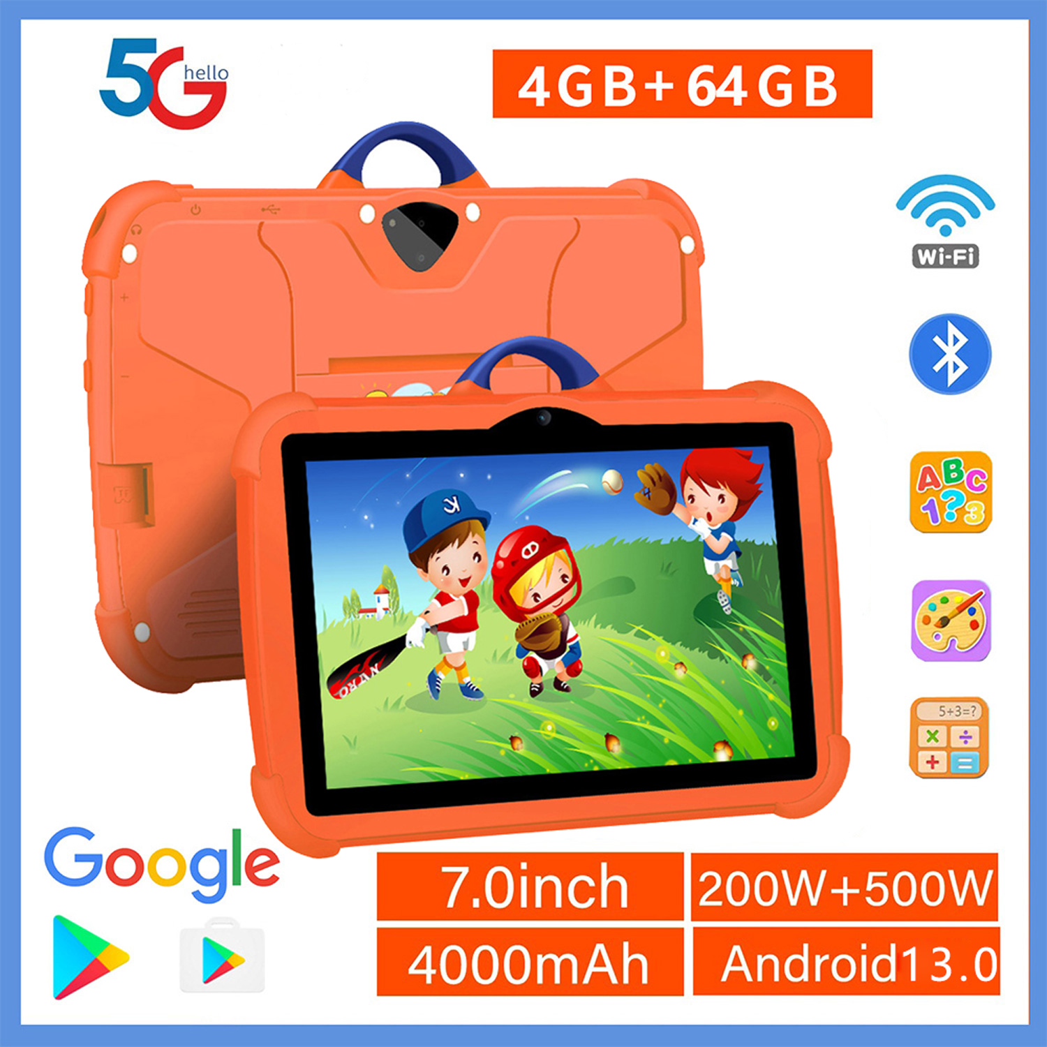 Nowy 7-calowy tablet Google 5G – Kids Tablet With Accessories recenzja i cena